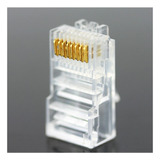 Conector Rj45 Categoria 6e Pack 50 Piezas Para Cable De Red