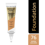 Base De Maquillaje En Liquido Max Factor Miracle Pure Miracle Cure Foundation Spf30 Tono 76 Warm Golden - 30ml