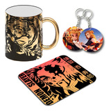 Taza Premium + Mousepad + Llavero Variedad Demon Slayer