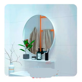 Combo Espejo 80 Cm + Repisa Flotante Baño Dormitorio Living