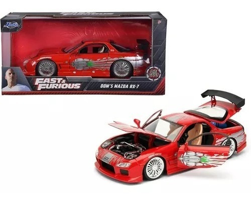 Doms Mazda Rx-7 Rapidos & Furiosos Jada Fast & Furious 1:24