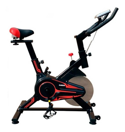 Bicicleta Fija Randers Arg-863sp-r P/spinning Negra Y Roja