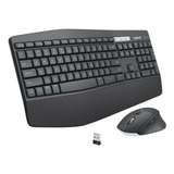 Kit De Teclado Mouse Inalámbrico Logitech Mk850 Color Negro