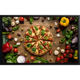Quadro Decorativo Tela Canvas Filete Gourmet Pizza Pizzarias