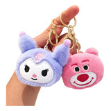 2 Pcs Muñeco Peluche Kuromi De My Melody Llavero