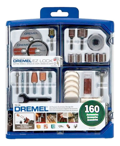 Kit Multiuso Dremel Con 160 Pz Para Lijar Y Pulir