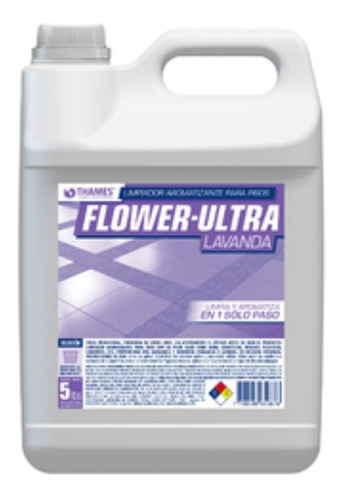 Desinfectante Limpiador De Piso Flower Bidon 5lts. Lavanda