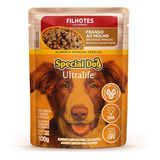 Ração Cão Special Dog Ultralife Filhote Frango Cx 12u 100gr