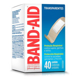Curativos Band-aid Transparentes 40 Unidades