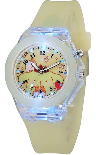 Reloj Con Luz Luminoso Melody Kitty Cinnamorol Purin Kawai