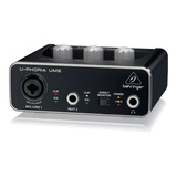 Interface De Áudio Behringer U-phoria Um2