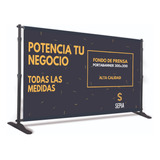 Banner Impreso + Portabanner 300x200