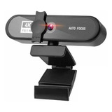Webcam Full Hd 1080p Con Microfono Marca Tecnolab Color Negro