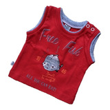 Musculosa Body Bebe Nene 1mes 3meses Azul Roja Verde Remera