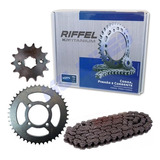 Kit Transmision Riffel Yamaha Ybr 125 14-43 Premium Antares