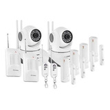 Sistema De Seguridad Wi Fi Cámaras Alarma Sensores Cctv-2100