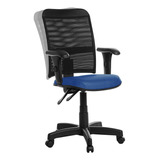 Cadeira De Escritório Ergonômica Tela Com Braço Rce:azul