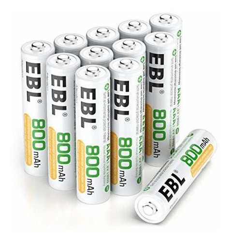 Baterías Recargables Aaa Ebl (paquete De 12) 800mah, Almacen