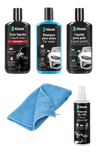 Kit De Pulido Y Protección Para Carro Incluye Microfibra