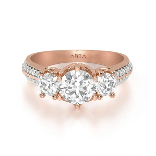 Anillo Compromiso Emy Oro 14k Abba Joyas