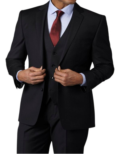 Kit Terno Slim Completo Paletó,calça,colete,camisa E Gravata