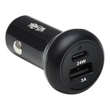 Cargador Auto, Usb-c, Usb-a, 24w Carga Rápida 3.0 Tripp-lite