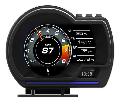 Pantalla Frontal Obd2+gps Smart Gauge Velocímetro Hud For C