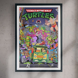 Cuadro 60x40 Cartoons - Tortugas Ninja - Poster Fan Art