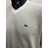 Sweater De Hilo Lacoste White Talle 5