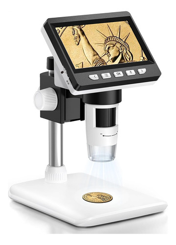 Microscopio Electrónico Académico Con Pantalla Lcd Hd 4.3