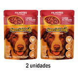 2 Sachês Special Dog Para Cachorro Filhote Sabor Carne 100g