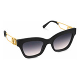 Anteojo Louis Vuitton Link Light Cat Eye Sunglasses Negro