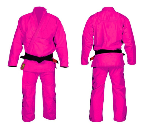 Kimono Jiu-jitsu Trançado Forte/strong Rosa Adulto Feminino