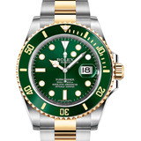 Reloj Rolex Submariner Gold & Green - Verdey Oro- Calendario