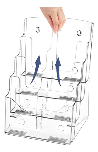 Soporte Acrílico Para Folletos De 8.5 X 11 Pulgadas, Organiz