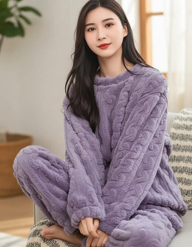 Pijama Dama Polar Invierno Afelpada Mamá Regalo | Envío gratis