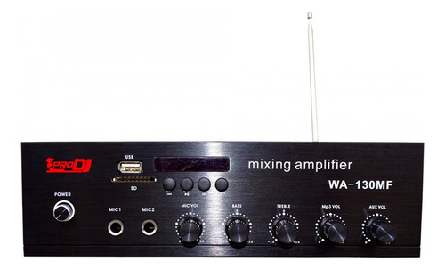 Amplificador Ambiental Prodj Wa130 Mf Negro