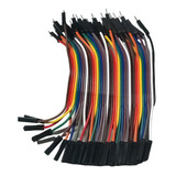 Cables Jumpers Arduino 10cm (40 Cables) Macho - Hembra Placa