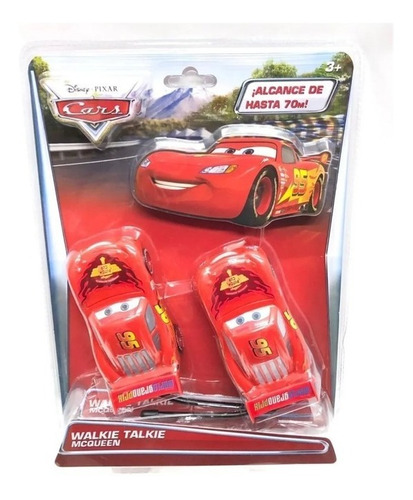 Walkie Talkie Rayo Mcqueen Cars Alcance 70 Metros 6714