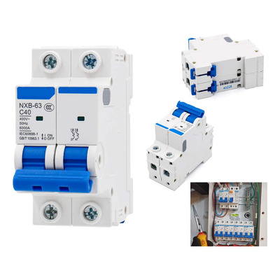 Pastilla Interruptor Termomagnético 40 Amper 2p Vca Riel Din | MercadoLibre