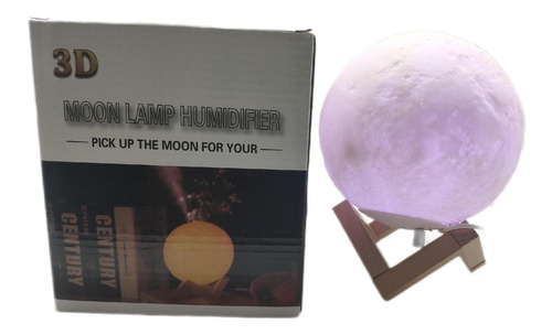 Lampara/humificador Diseño Luna Con Luz Led 