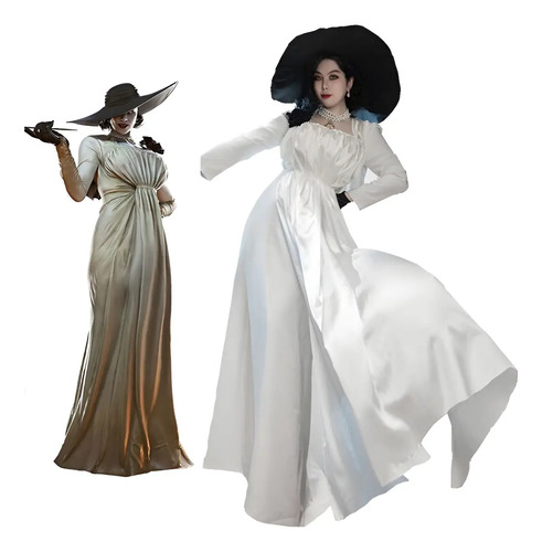 Disfraz De Cosplay De Lady Dimitrescu Village Chatelain Alci | Meses sin interés