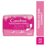 Carefree Protectores Diarios Protección Compact 20 Unidades