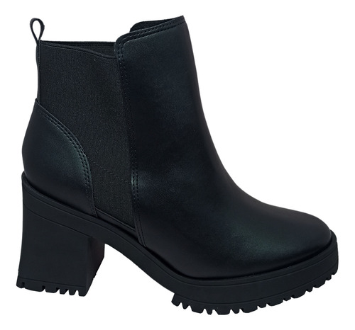 Bota Coturno Feminina Vizzano Cano Curto Calce Elastic