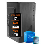 Computador Intel Core I7 Ssd 1tb / 16gb Memória Ram