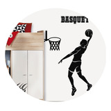 Vinilos Decorativos Silueta Jugador Basquet