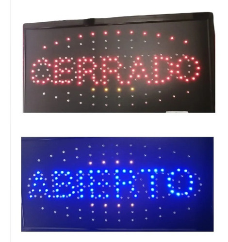 Anuncio Luminoso Led Abierto / Cerrado 2 En 1 Radox