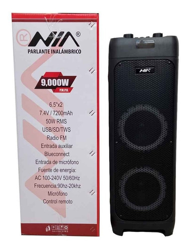 Torre Cabina De Sonido 6.5 Pulgadas X 2 Bluetooth +micrófono