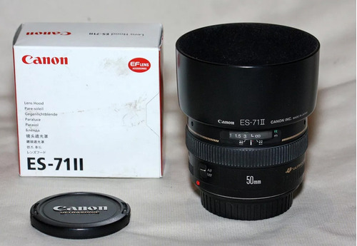 Canon Ef 50mm F1,4 Usm + Parasol Exelente Apto Full Frame