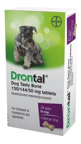 Drontal Perro 10kg 24 Tabs Desparasitante Elanco